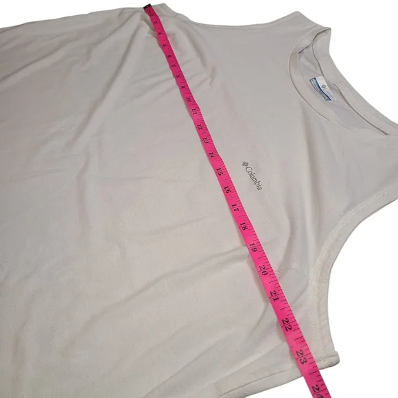 Columbia Omni-Shade Sleeveless Tank Men’s 1X White UPF Sun Protection - Picture 7 of 8
